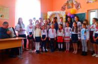День вчителя у Гостинцівській  ЗОШ І-ІІ ступенів Мостиського району